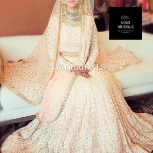 Pastel Bridal Lucknowi Chikankari pastel lehenga, bridal chikankari lehenaga, wedding lehenga,lucknowi lehenga, chikenkari lehenga