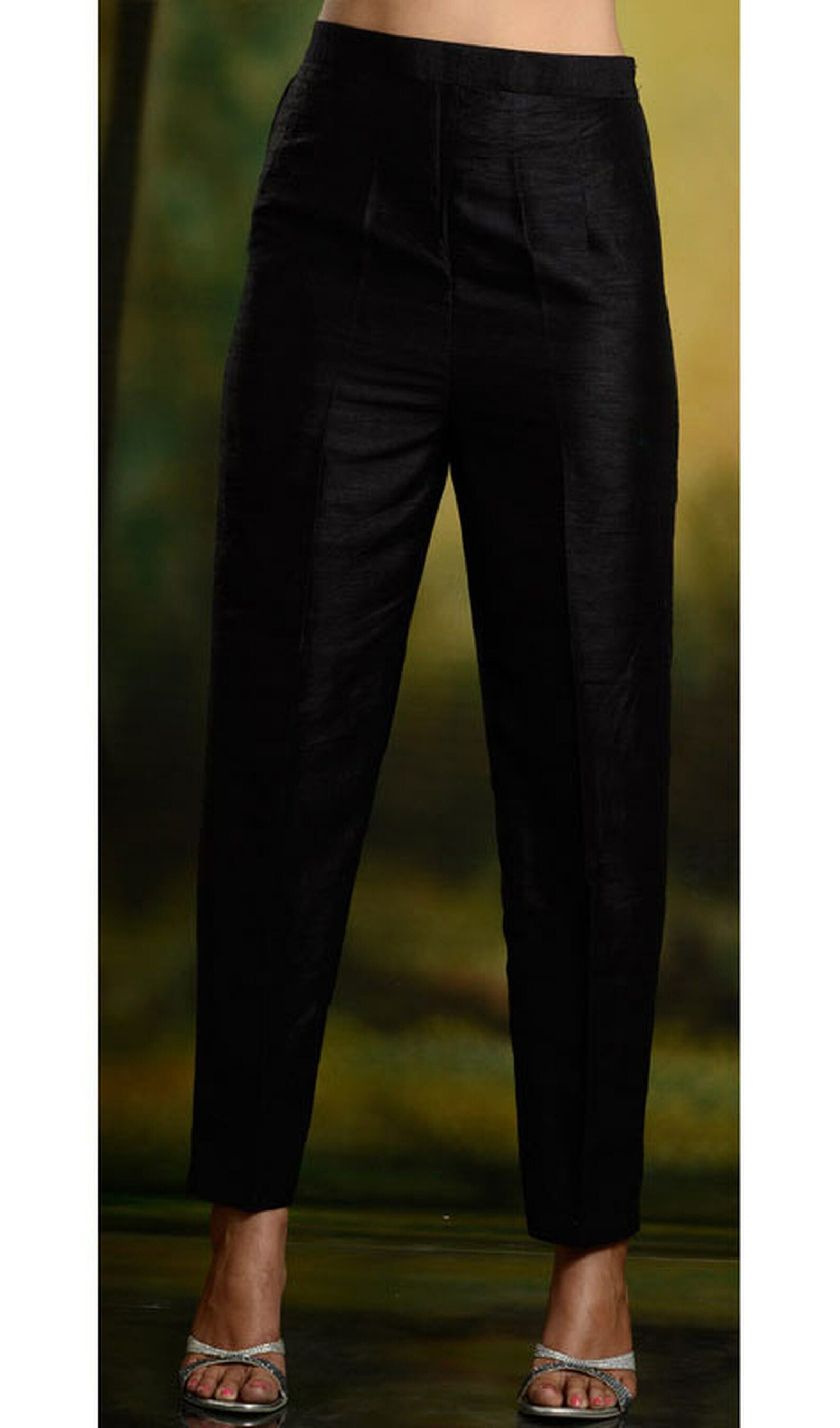 Raw Silk trousers main image 1