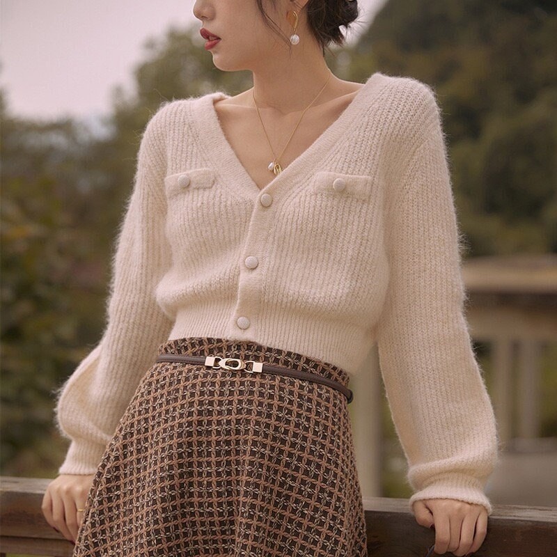 Soft Knit Wool Long Sleeve Loose 