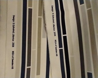 Ikea fabric 2008, design S Edholm/ Lullenius,geometric  pattern,big curtain, Sweden