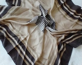 Vintage  twill silk scarf by Bellotti