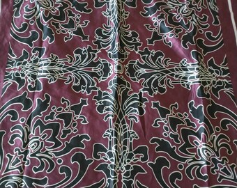 Ted Lapidus shiny satin scarf