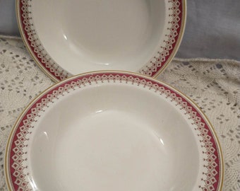 N. S. POTTERY Co. Ltd. Strong as the Rock HANLEY ENGLAND two bowls