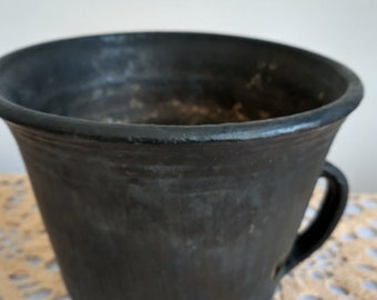 Vintage Jug Antique tableware Rustic decor Clay pottery Wedding decor Primitive decor Flower pot