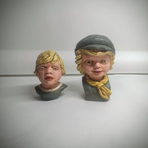 2x Mat Wanders for Perkeo statues rare  blond boy and girl set signed