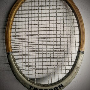 1970's Vintage Used Wooden Tennis Racket Tretorn 