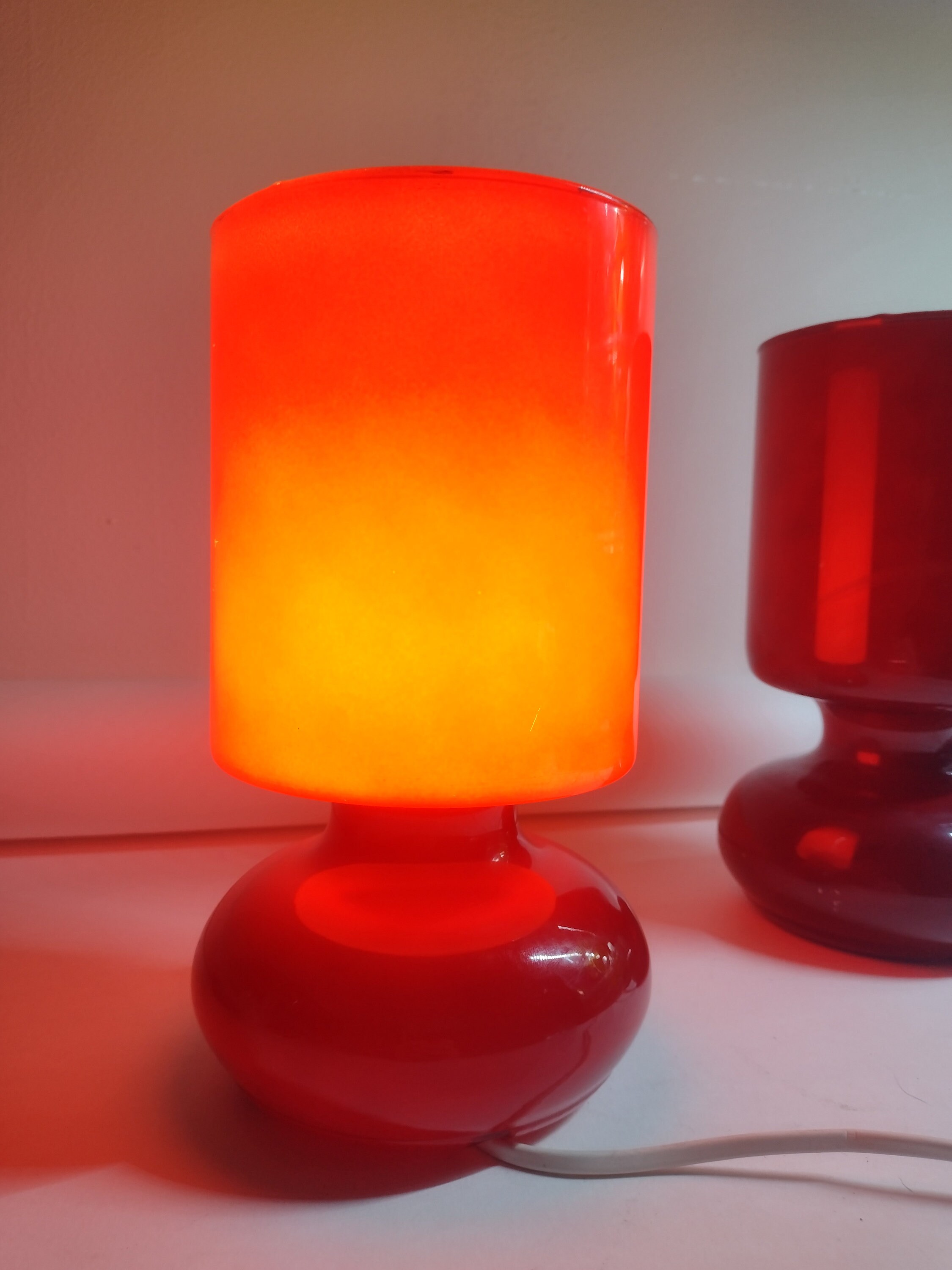 Vintage Lykta Red Mushroom Lamp IKEA Lykta Vintage Design Rare Color ...