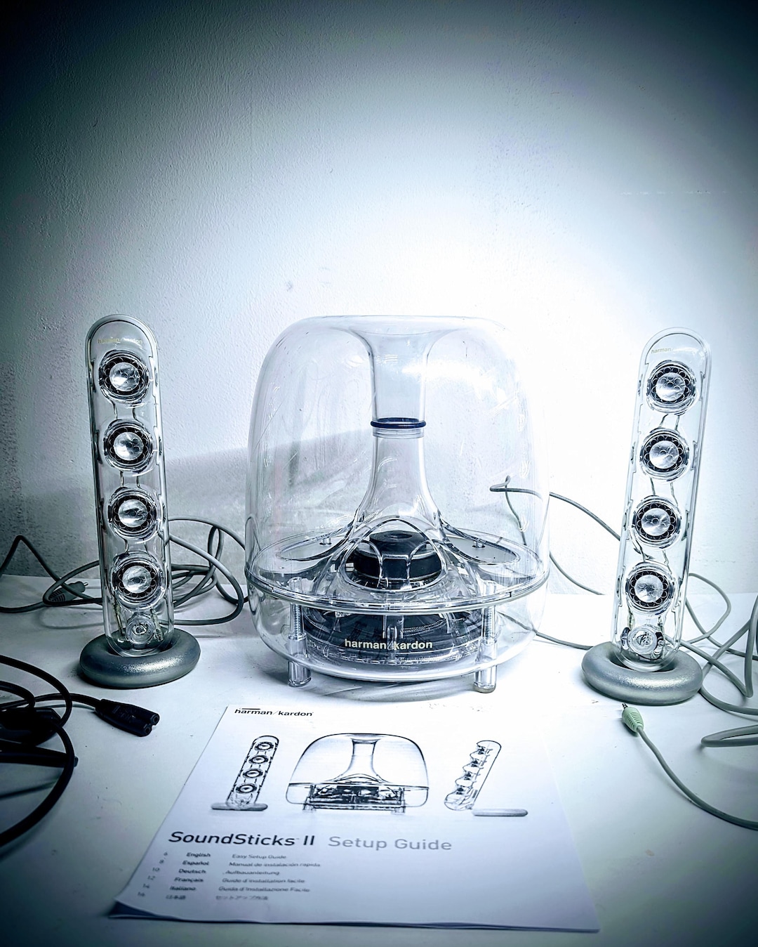 Harman/kardon Soundsticks II 2.1 Designer Audio Set! Awesome Harman/kardon Soundsticks II 2.1 Designer Audio Set! Awesome