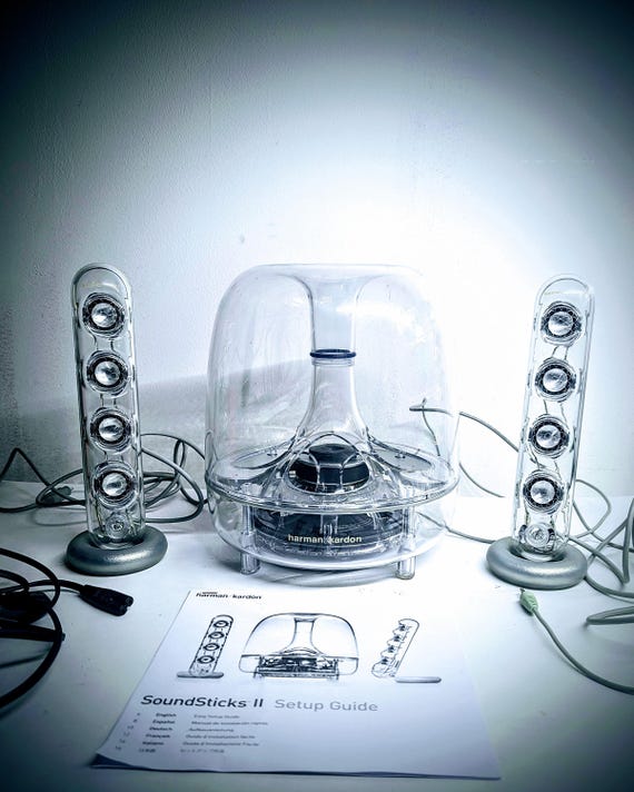 Harman/kardon Soundsticks II 2.1 Designer Audio Set! Awesome Harman/kardon Soundsticks II 2.1 Designer Audio Set! Awesome