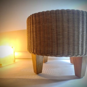 RARE Ikea Vintage Rattan stool/wicker/ 1980&#39;s 1990&#39;s!
