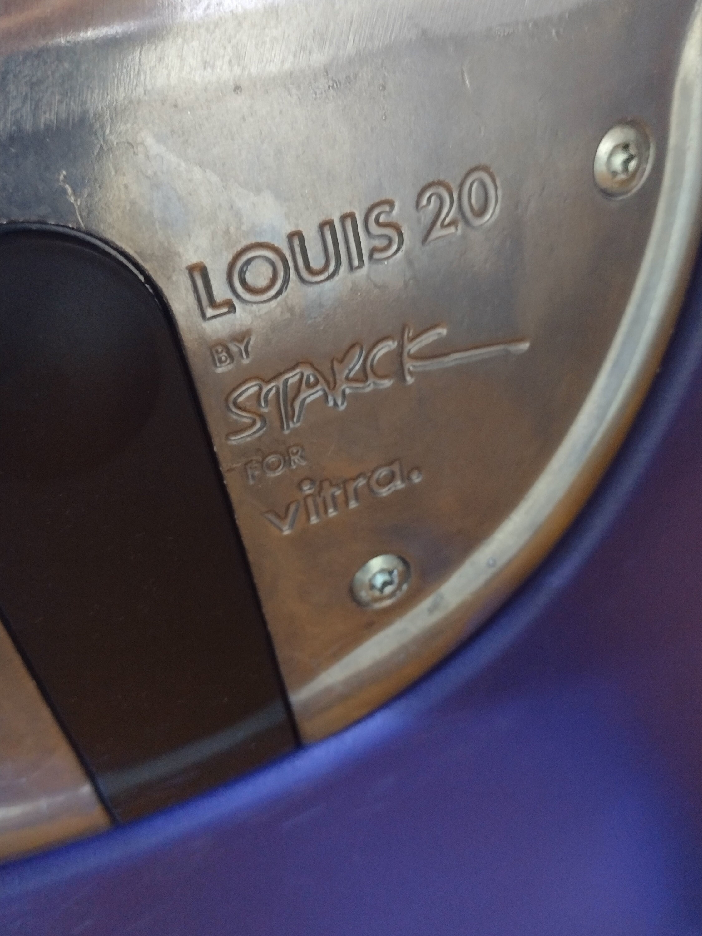 Vitra Chair Louis 20 Philippe Starck Purple Blue Vintage Design