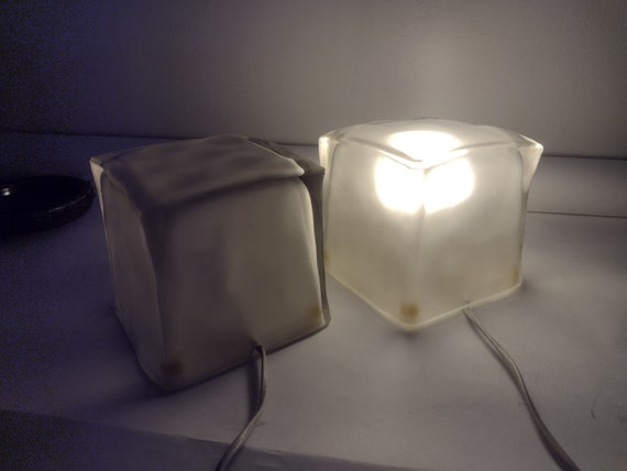 Buy Rare Vintage Ikea Iviken 90s Ice Cube Table Lamp - Minimalist 