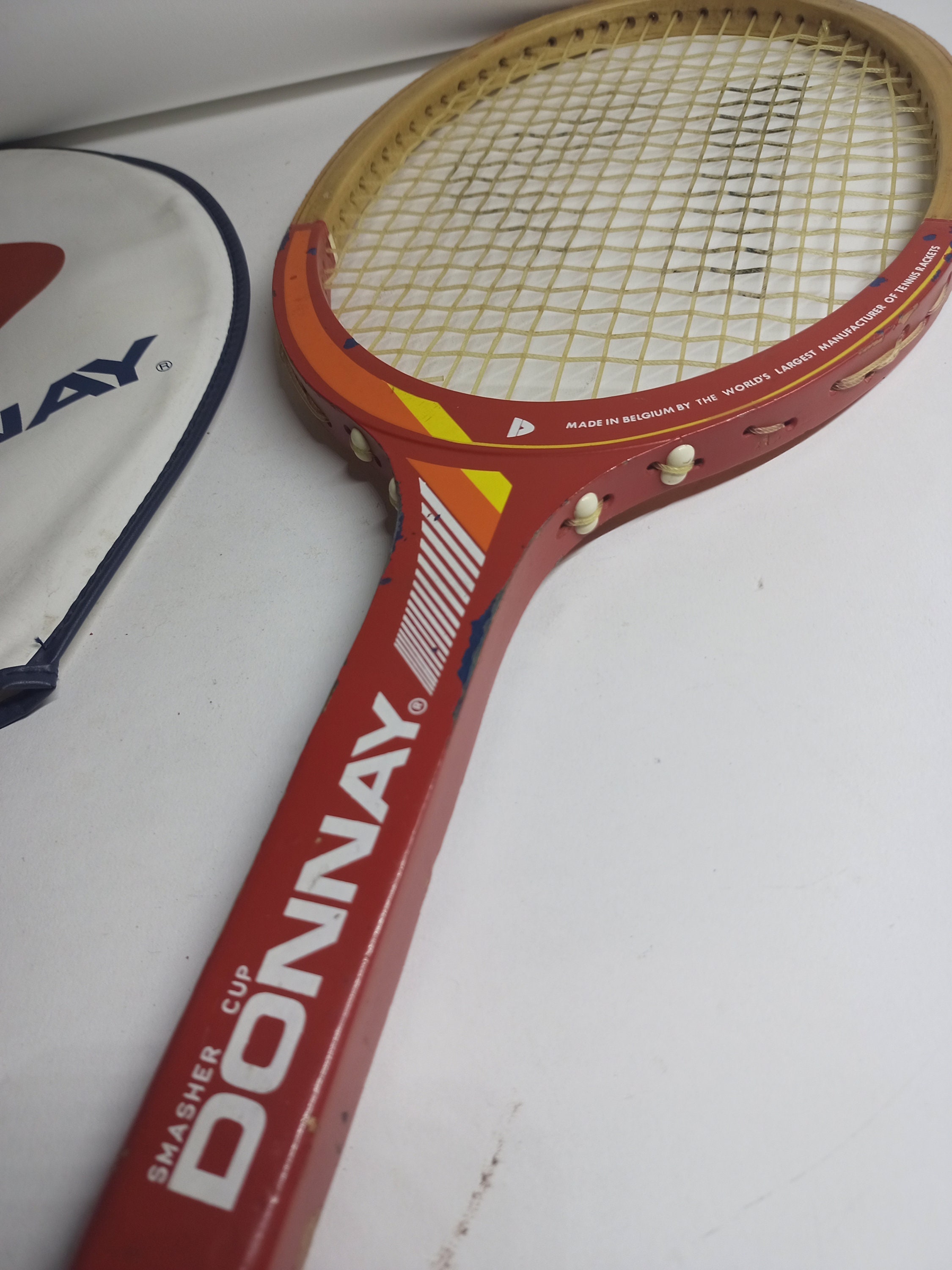 1970年代のビンテージ中古木製テニスラケット ドネイ「SMASHER CUP