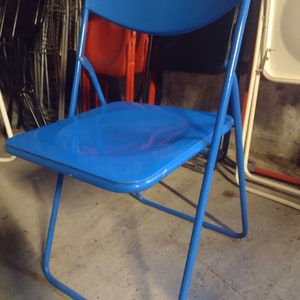 Niels Gammelgaard "Ted" folding chair "70's blue rare!