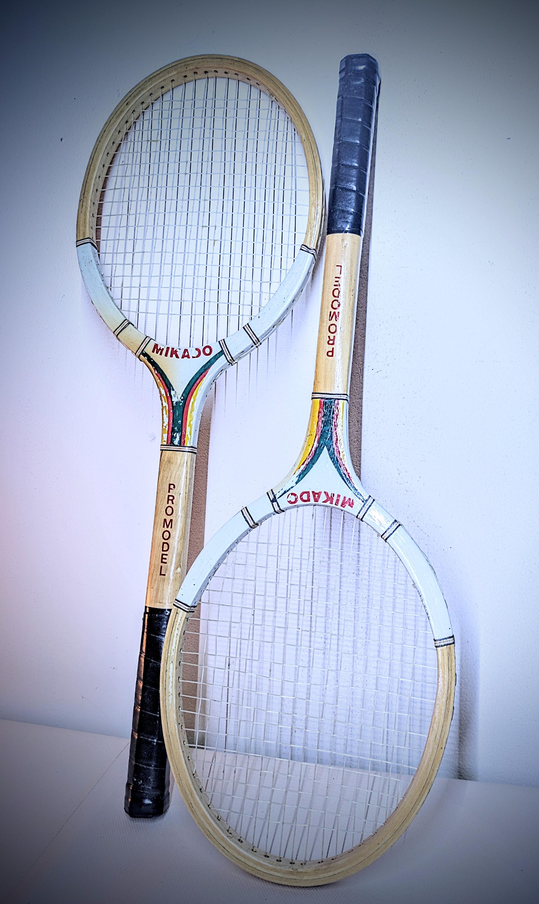 Paire De Raquettes De Tennis Vintage Club Méditerranée - Bon état, Cordage OK