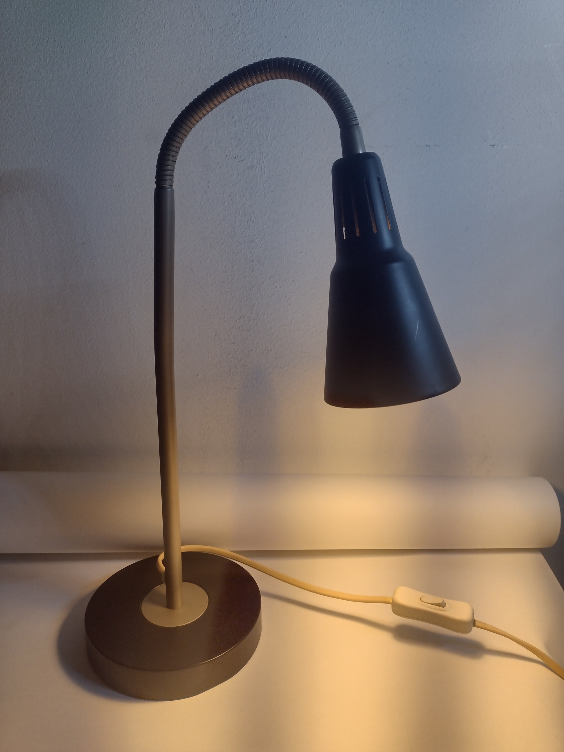 Vintage Ikea Kvart Design-Schwanenhalslampe von Knut & Marianne Hagberg