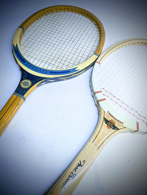 レトロ テニスラケット 2本セット ヴィンテージ レトロ テニスラケット 2本セット ヴィンテージ レトロ 木製