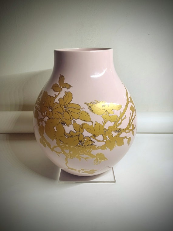 希少なIKEA JONSBERG 大型陶器花瓶 ヘラ・ヨンゲリウスデザイン ピンク