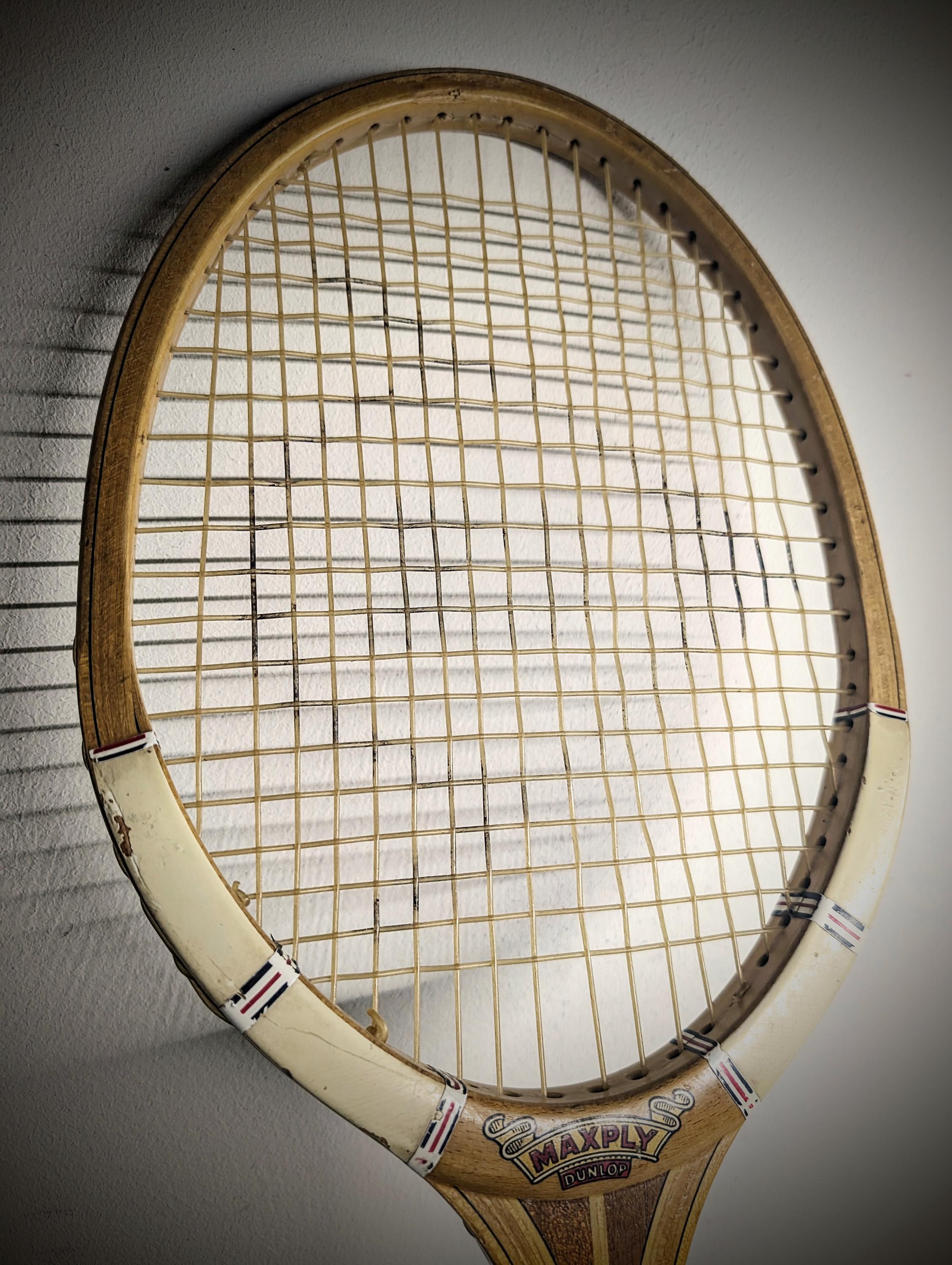 Raquette De Tennis Vintage Dunlop D-Line International + Presse Dunlop - Bon état