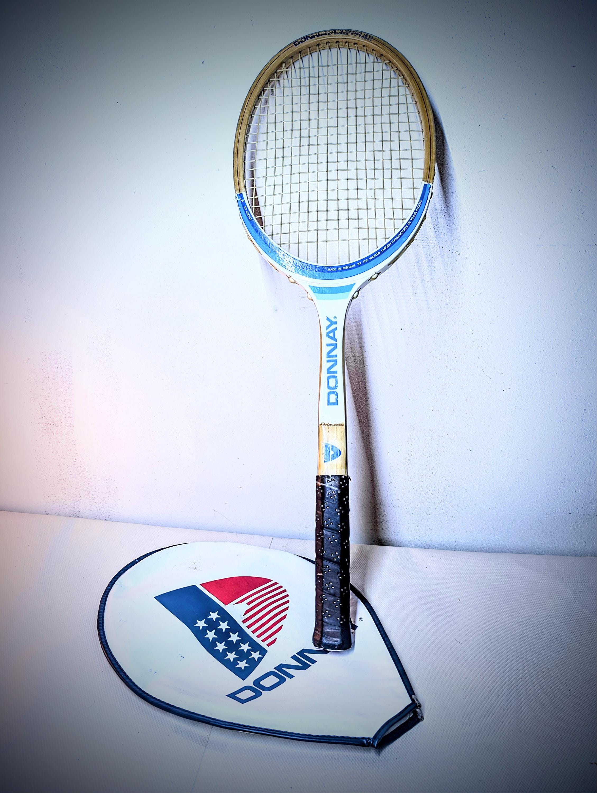 Ancienne raquette de tennis en bois Donnay Eastern, vintage