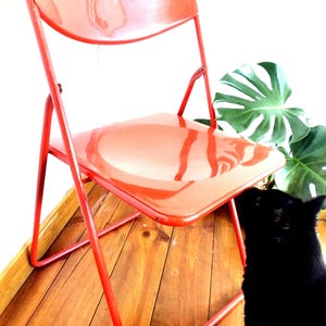 Niels Gammelgaard &quot;Ted&quot; folding chair &quot;70&#39;s red