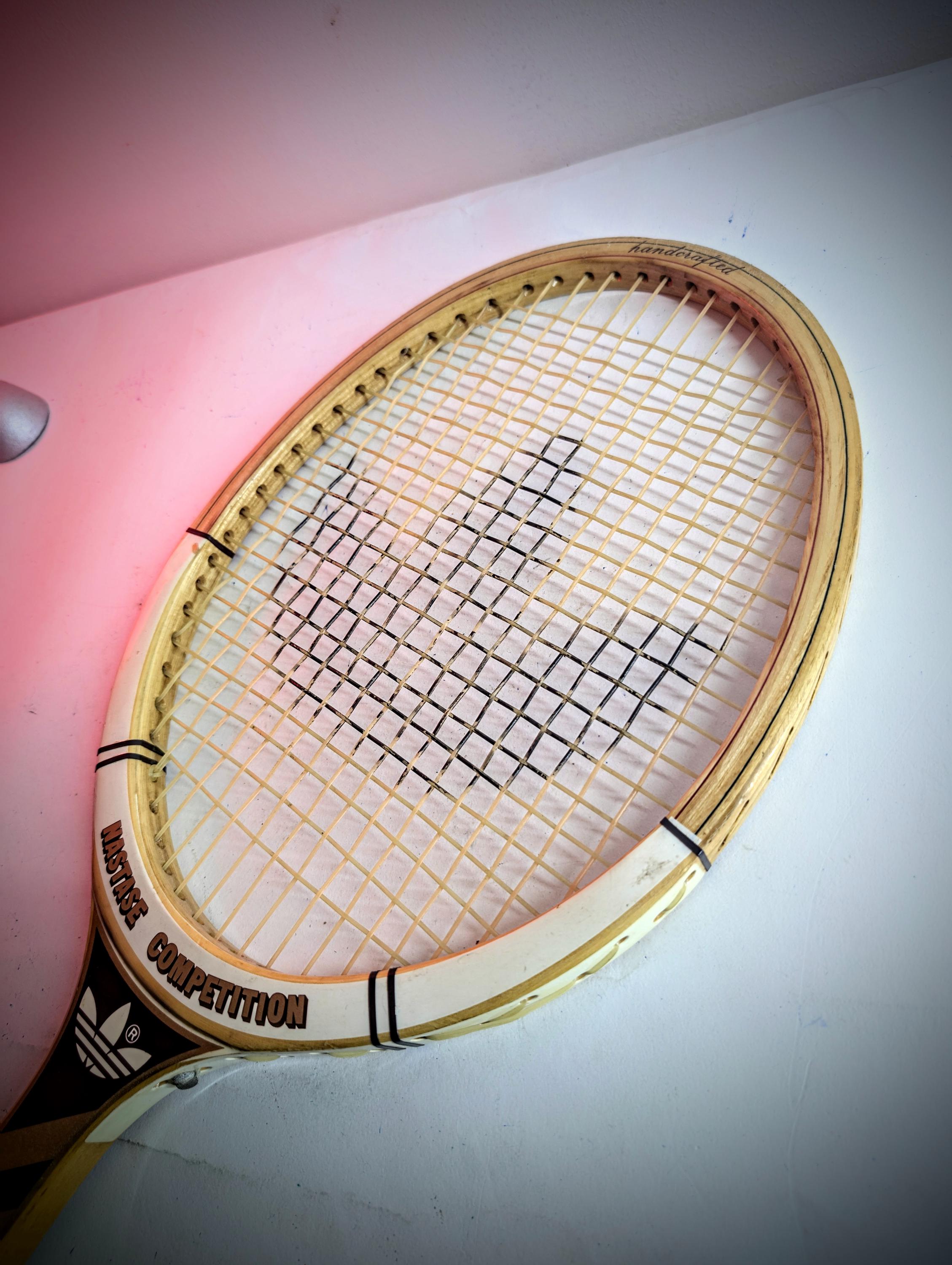 ヴィンテージ ADIDAS テニスラケット Nastase 競技用 希少品、非常に