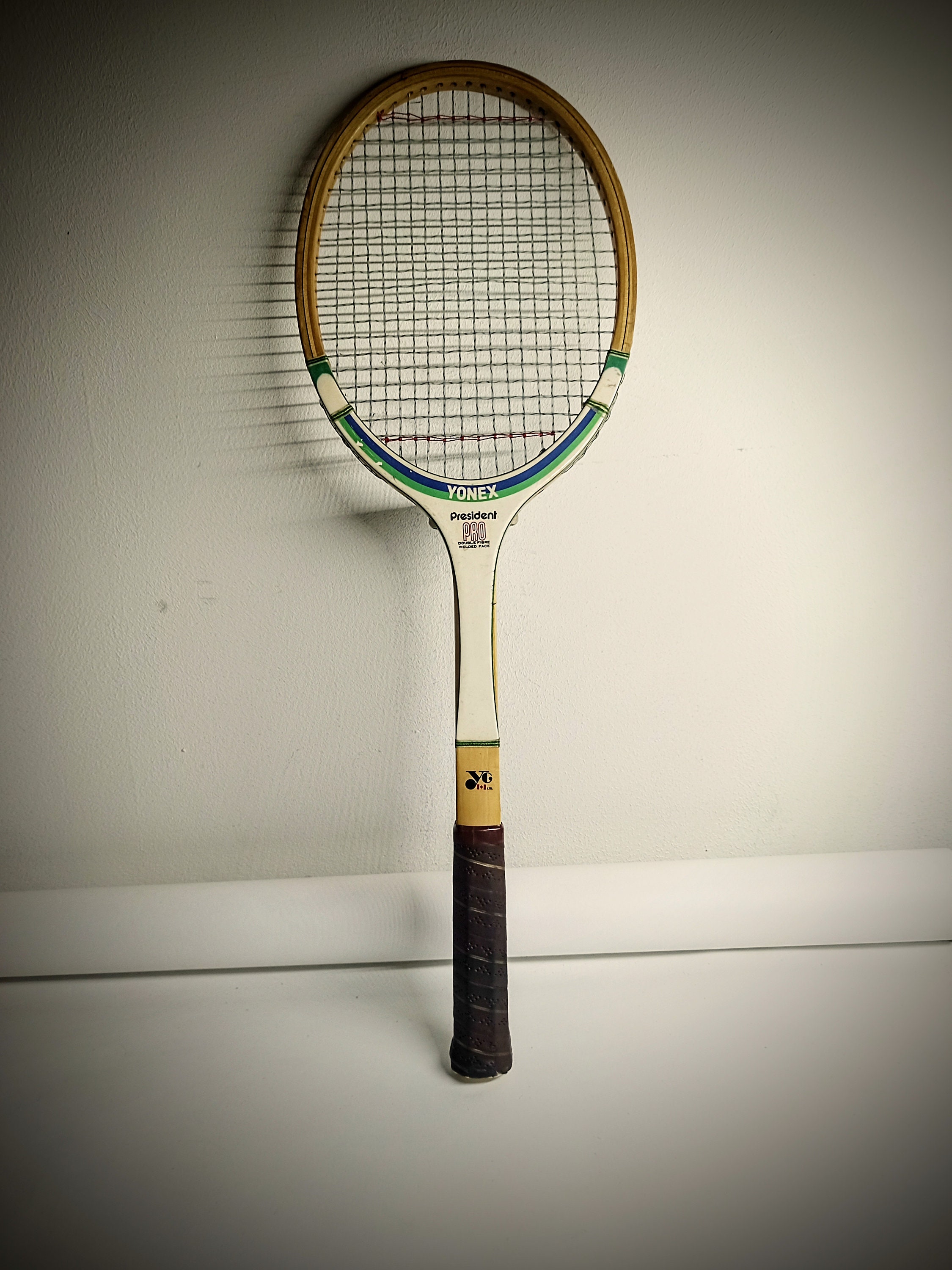 Vintage YONEX President PRO Double Fiber Welded Face Tennis