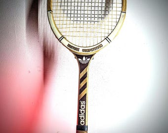 ヴィンテージ ADIDAS テニスラケット Nastase 競技用 希少品、非常に