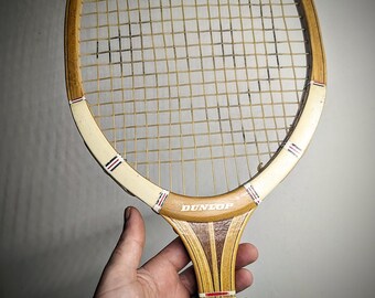 Raquette De Tennis Vintage Dunlop Fort Maxply - Taille De Grip 4 1/2, Fabriquée En Angleterre, Occasion Bon état