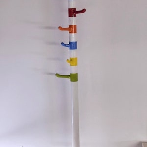 Ikea vintage coat rack Krokig mephis style multi color rare