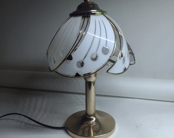 Lakro vintage design table lamp Hollywood Regency style art deco 80's