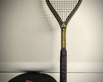Raquette De Tennis Vintage Fischer Powerglass Mid - Fibre De Verre - Autriche