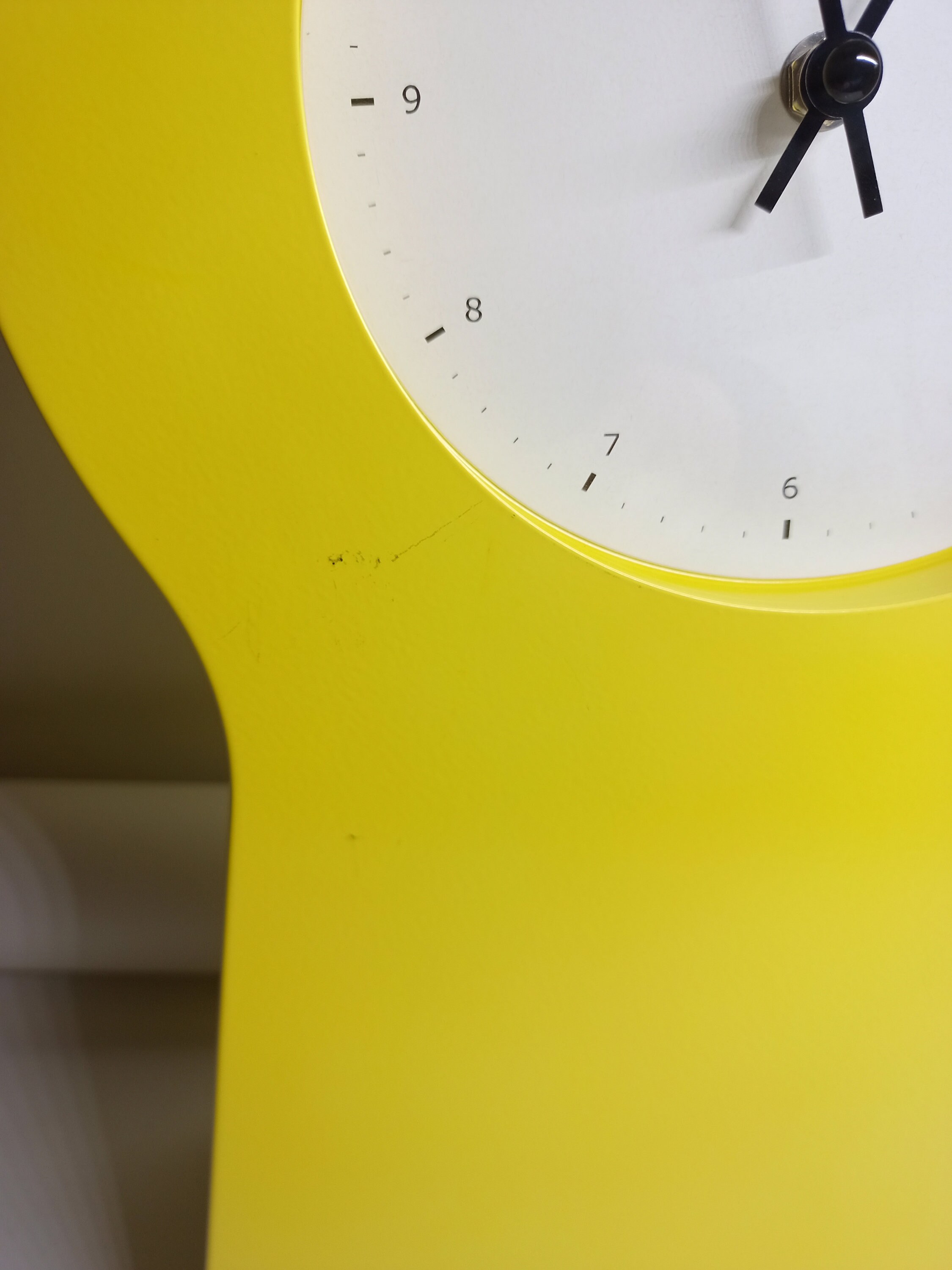 Vintage IKEA PS 1995 Metal Clock and Cabinet Yellow Custom Listing