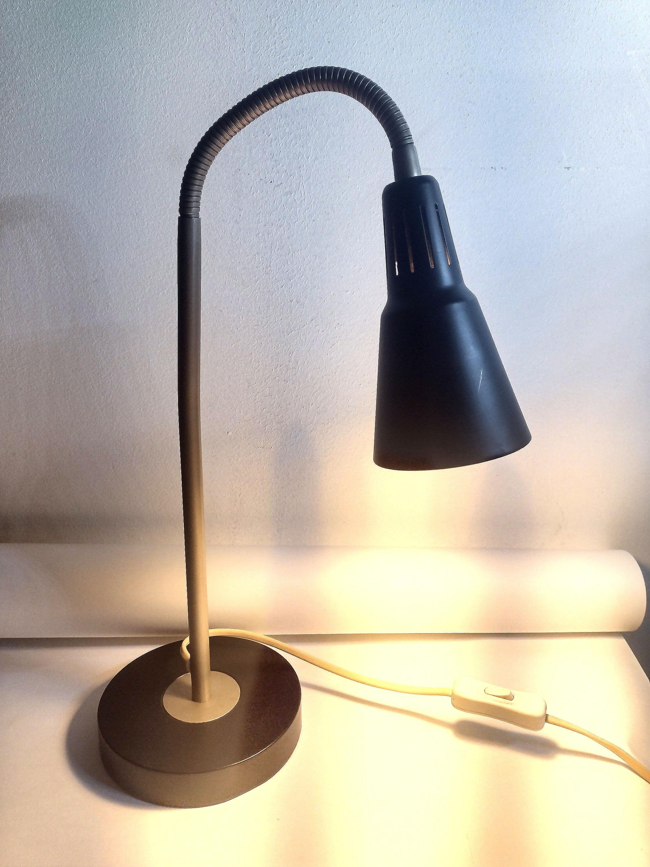 Vintage Ikea Kvart Design Gooseneck Lamp Knut & Marianne Hagberg