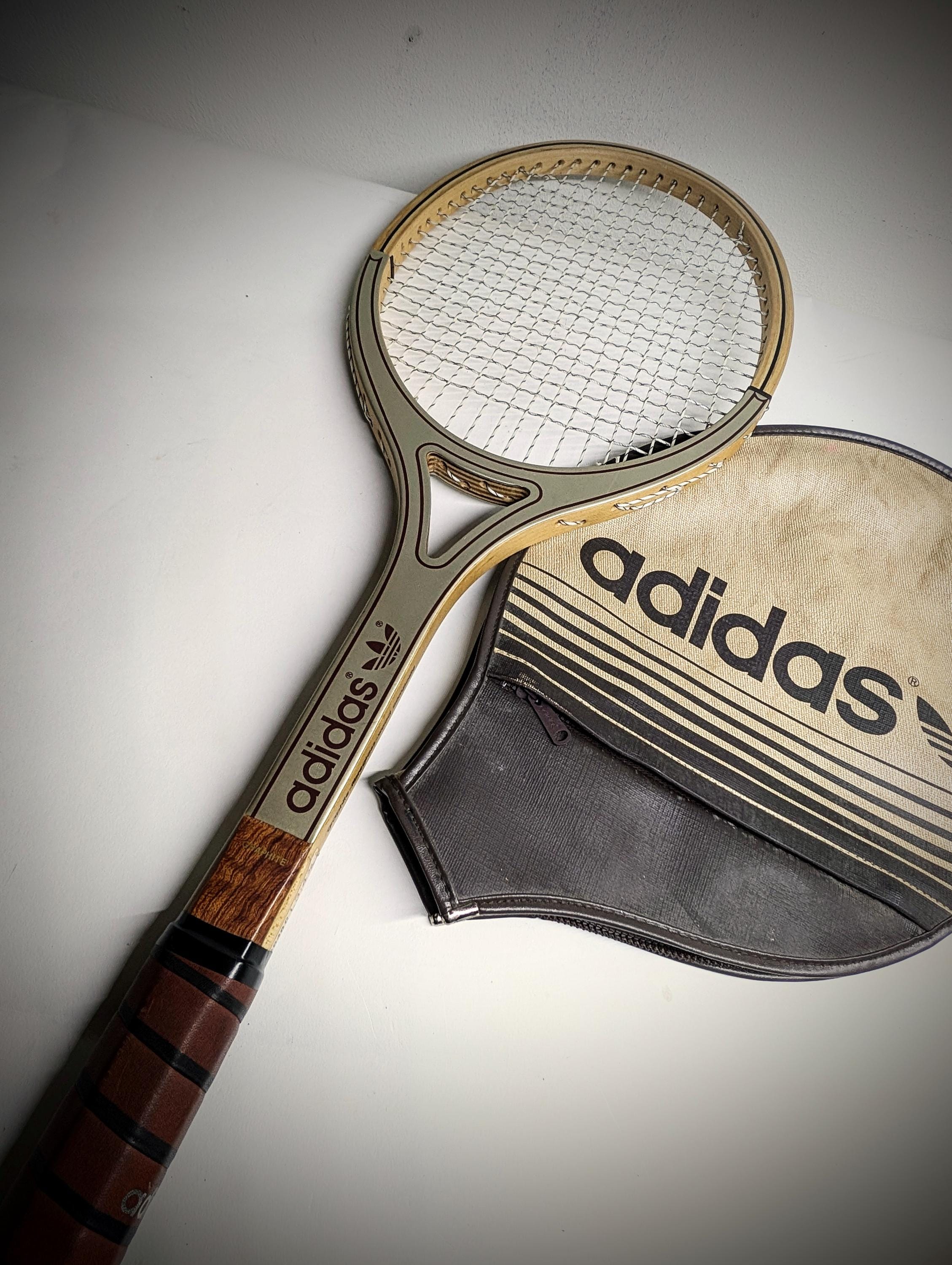 Adidas Vintage Wood Tennis Racket A120, Retro Sports
