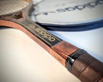 Adidas ADS075 Aquilon Vintage tennis racket WOOD lovely condition for collecting/use/decor!