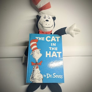 Jahrgang 1957 Die Katze im Hut von Dr. Seuss *Lesebuch mit passendem Stofftier*