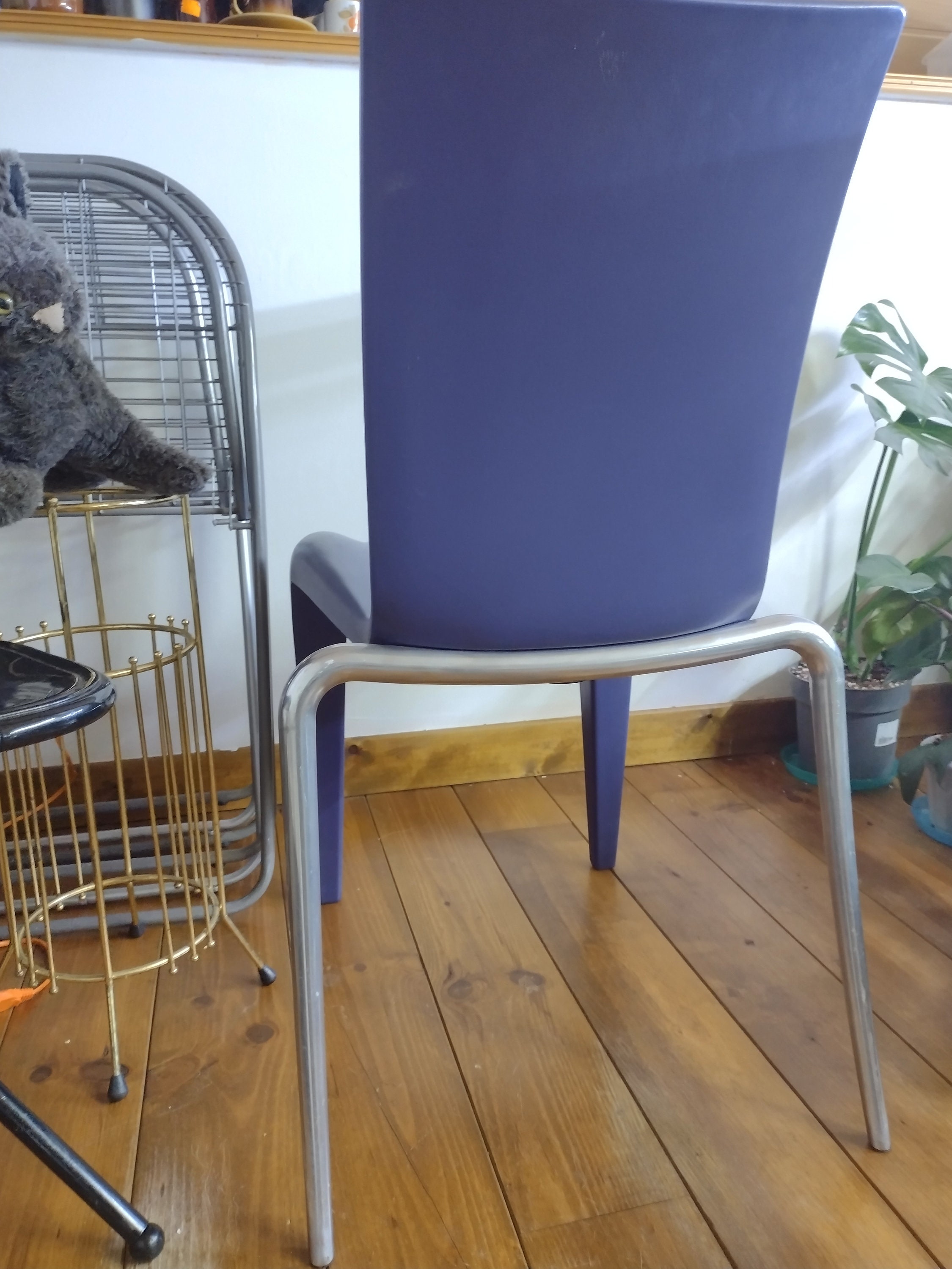 Vitra Chair Louis 20 Philippe Starck Purple Blue Vintage