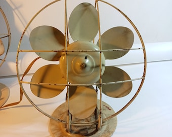 Ventilador eléctrico de los años 20 y 30 de Hawking, fabricado en Inglaterra para decoración o restauración (tamaño mediano)