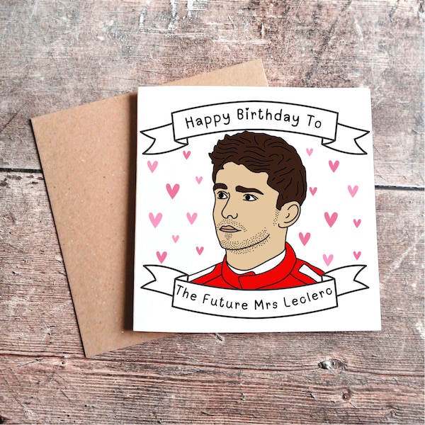 Charles Leclerc Birthday Card - Etsy