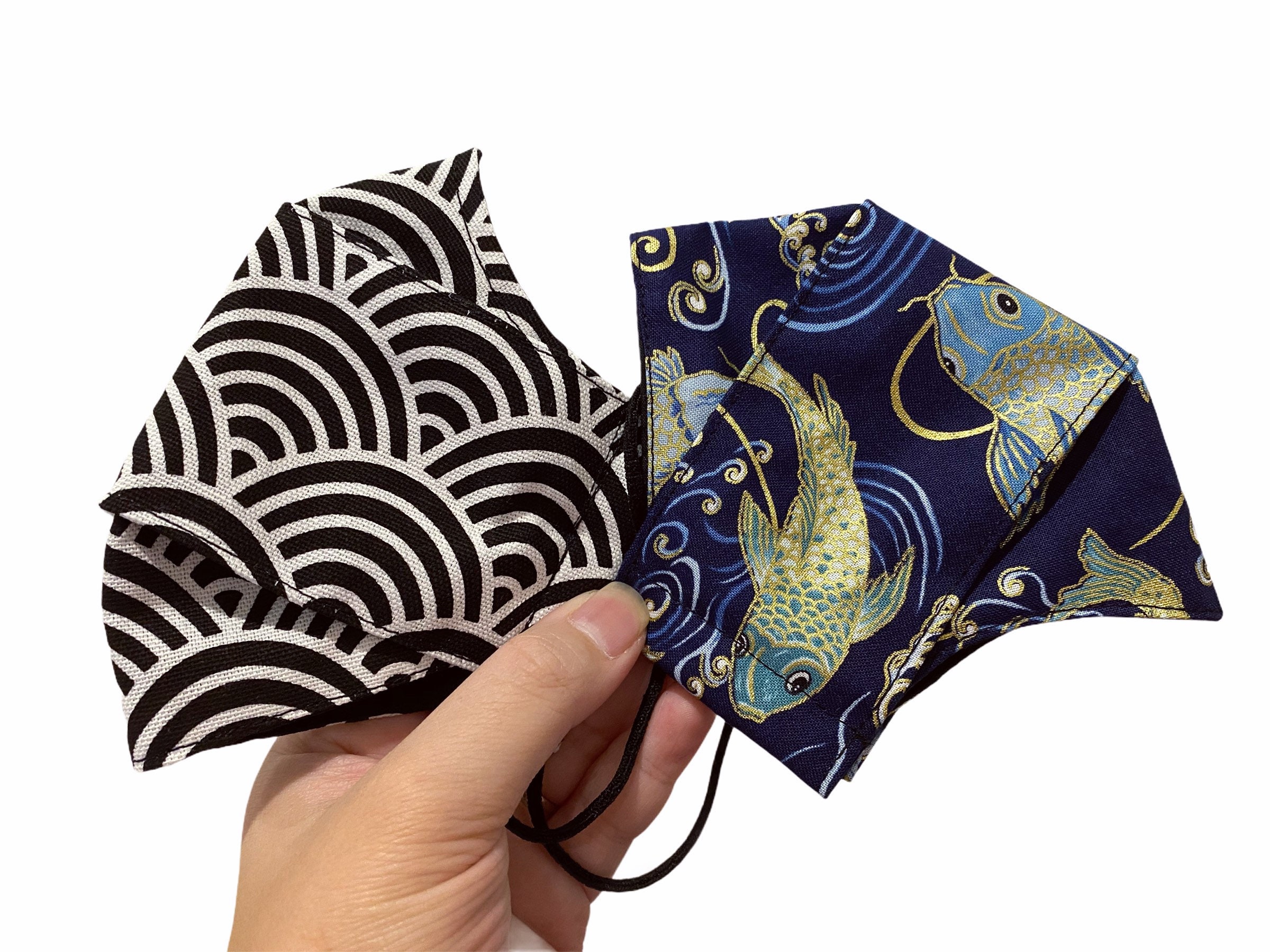 Japanese KOI | B&W | 3D Face Mask