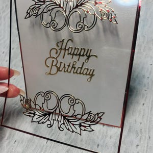 Biglietto 3D unico realizzato a mano, per compleanno in un'unica copia