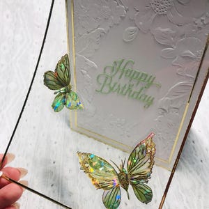 Biglietto 3D unico realizzato a mano, per compleanno in un'unica copia