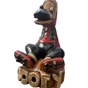 Wooden Goofy Disney figure Rarities collectable Disney