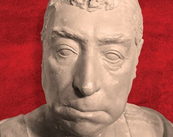 Marquis de Lafayette Life Mask 4x6 Postcard Presidents American Revolution Founding Fathers