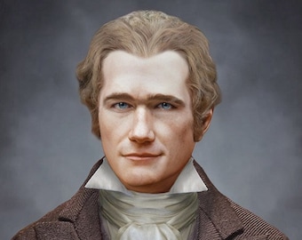 The Face of Alexander Hamilton Giuseppe Ceracchi Bust Postcard - Digital Yarbs