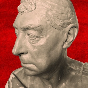 Postcard Marquis de Lafayette Real Face Life Mask Founding Fathers American Revolution