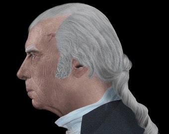 The Real Face of James Madison Profile Based Upon His Life Mask 4x6 Postcard