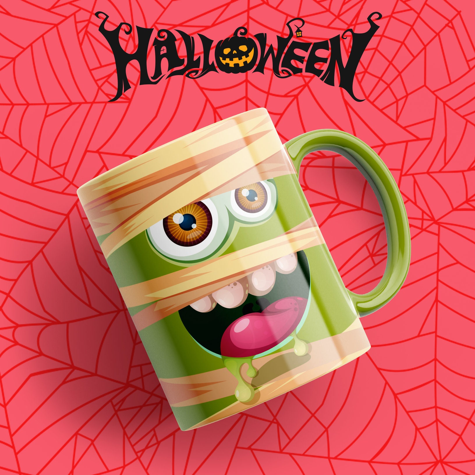22 Plantillas halloween Taza halloween Diseños halloween Etsy