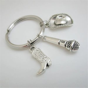 Country Music Charm Keyring